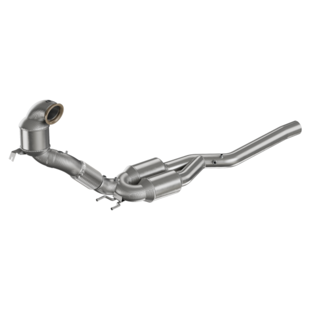 HJS Edelstahl Downpipe Super-Sound-Version VW Golf 8 R