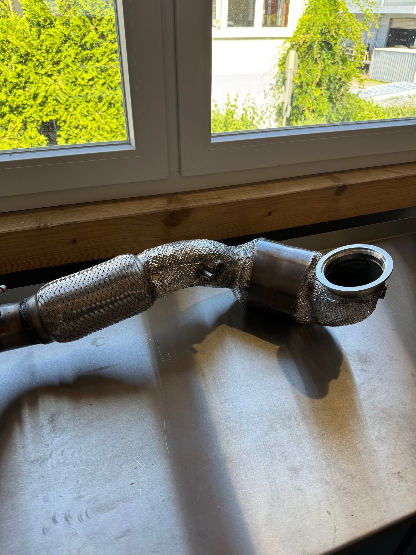 HJS Edelstahl Downpipe Super-Sound-Version VW Golf 8 R